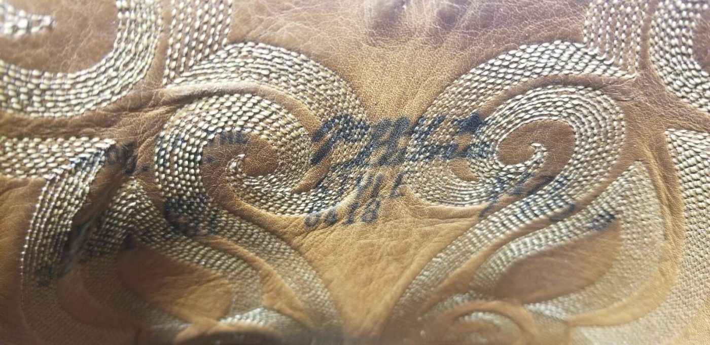 tony lama chocolate vintage smooth ostrich