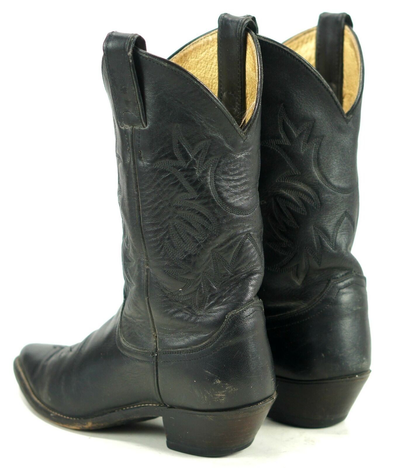 black justin cowgirl boots