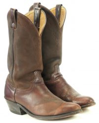 Vintage Abilene Brown Suede & Leather Cowboy Western Boots Mens 8.5 Women