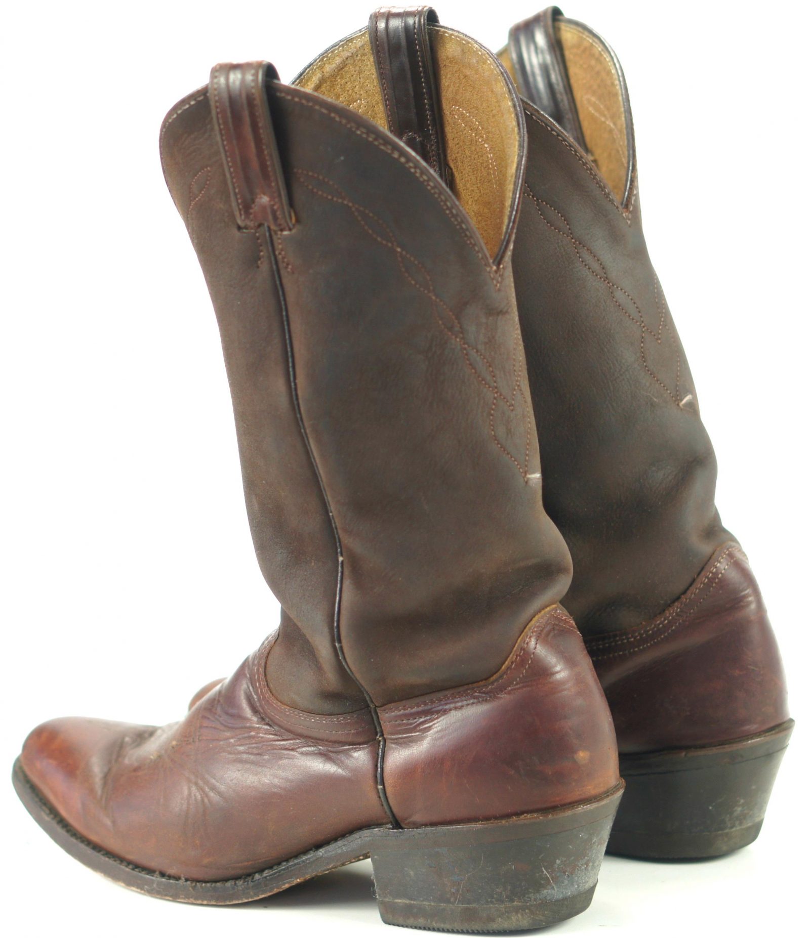 ladies brown suede cowboy boots