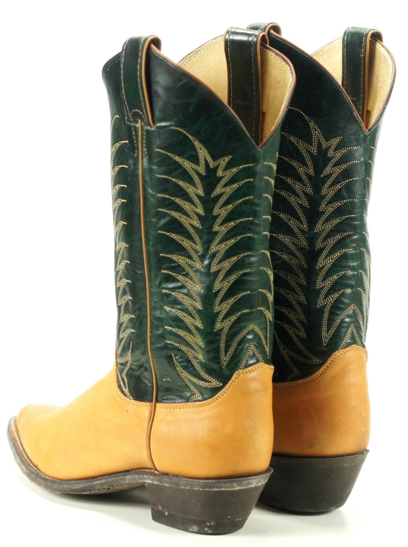 dark green cowboy boots