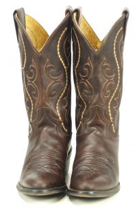justin-womens-dark-brown-leather-cowboy-western-boho-boots-5