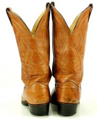 Justin Rockabilly Distressed Brown Leather Western Cowboy Boots Men