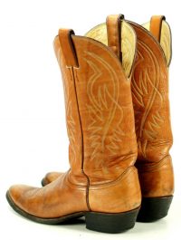 Justin Rockabilly Distressed Brown Leather Western Cowboy Boots Men
