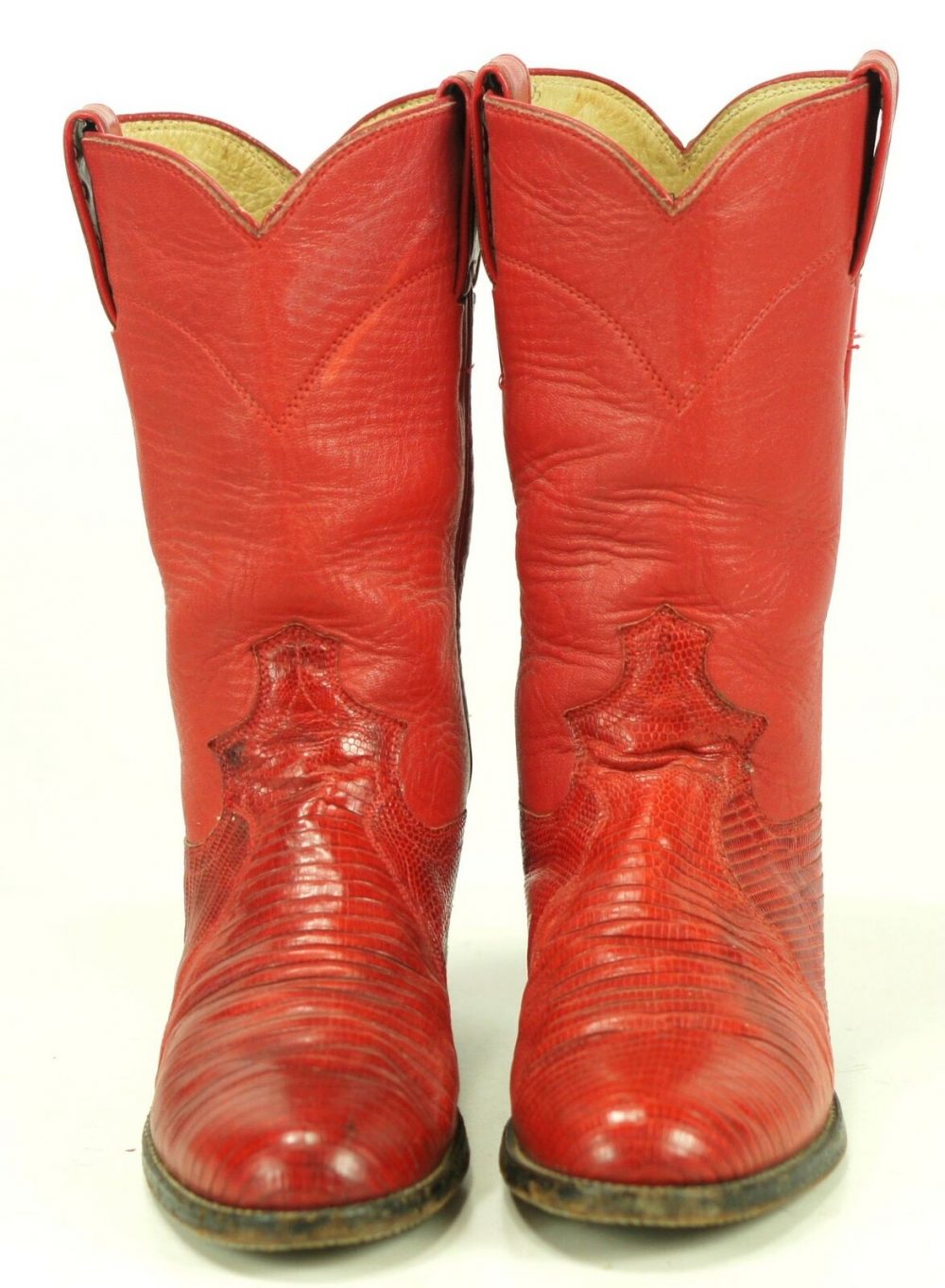 wide width red cowboy boots