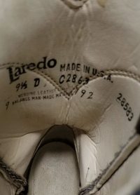 Laredo Toddlers Burgundy Leather Western Cowboy Boots Round Toe US Made Kids (4)
