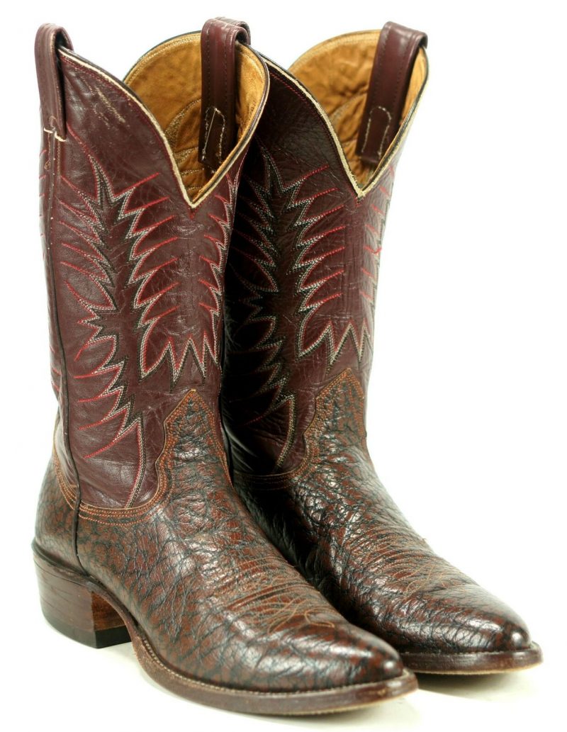 Nocona Burgundy & Brown Peanut Brittle Women