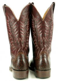 Nocona Burgundy & Brown Peanut Brittle Women