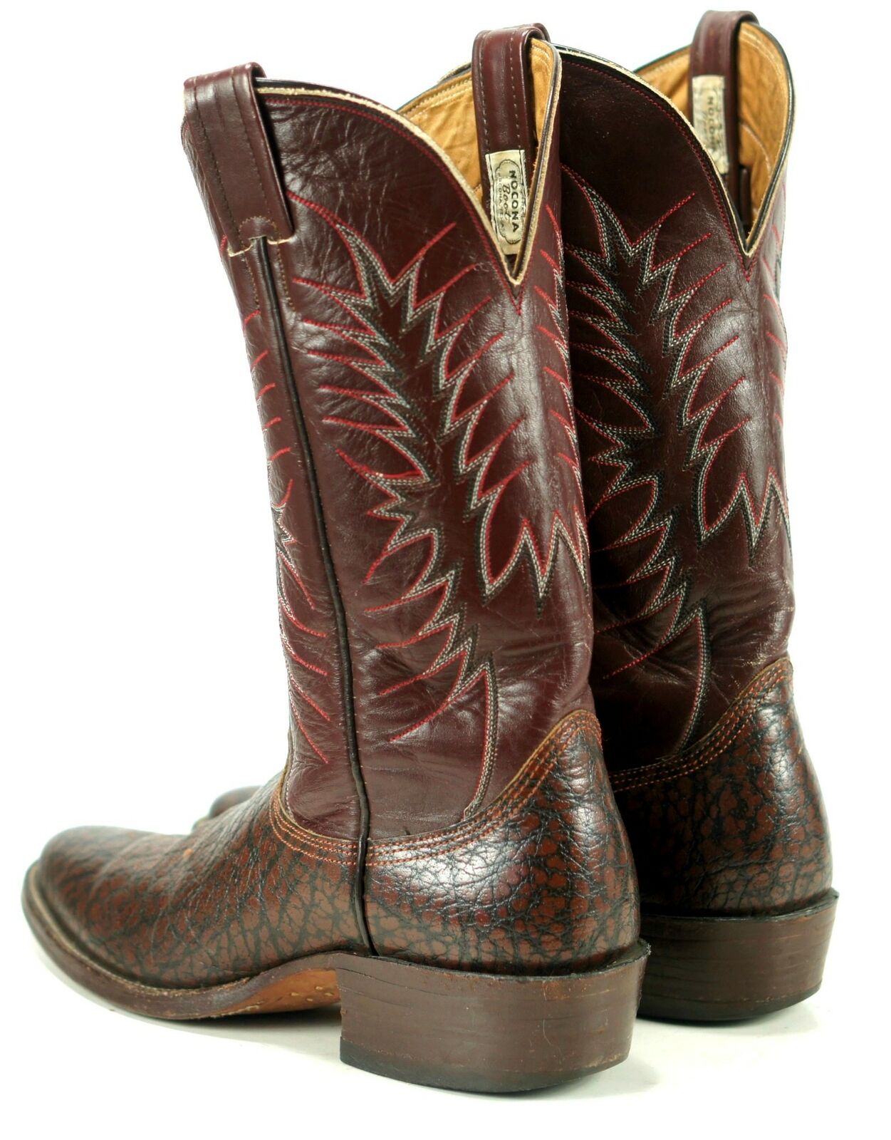 Nocona Burgundy & Brown Peanut Brittle Women