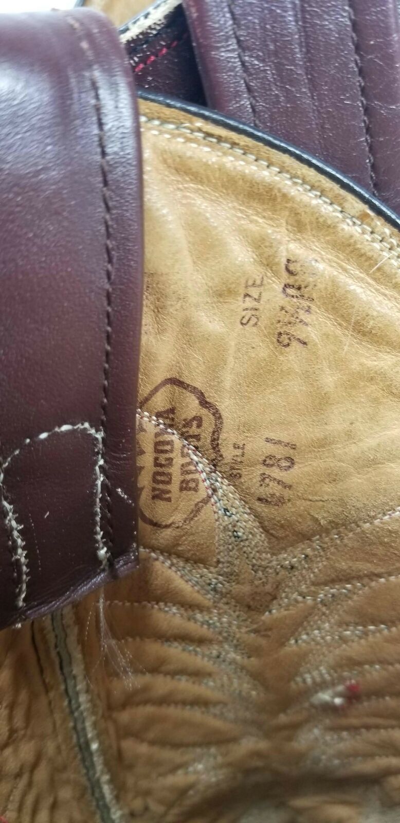 Nocona Burgundy & Brown Peanut Brittle Women