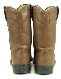justin basics brown ropers boots women (3)