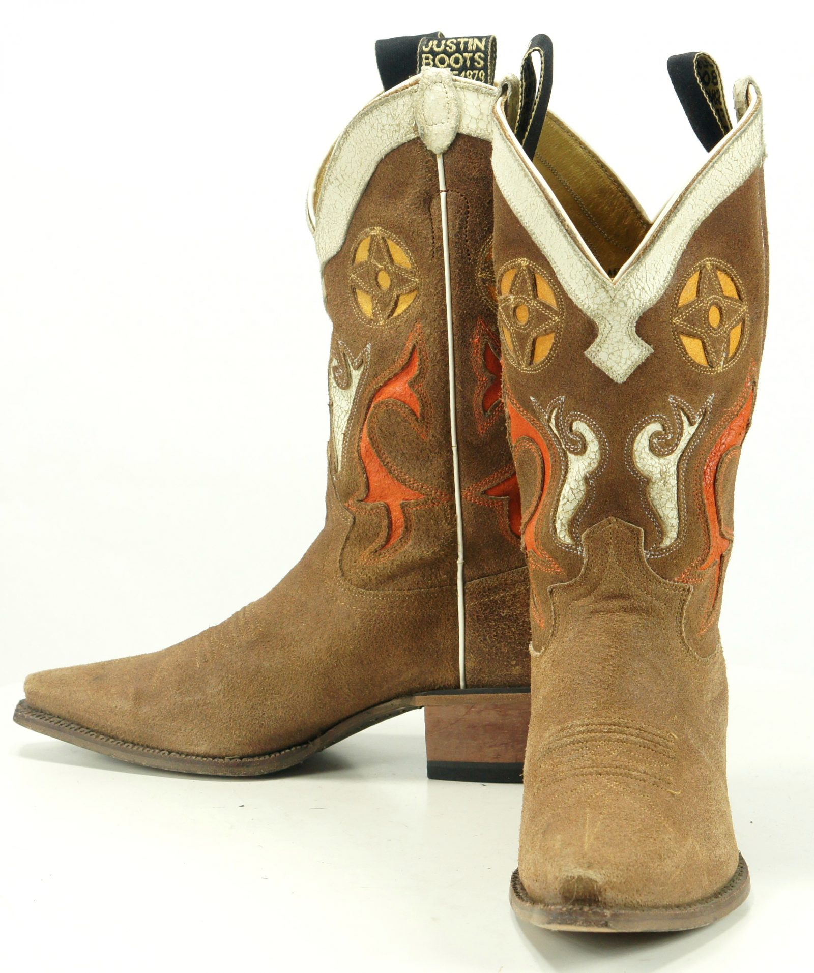 suede boots cowboy