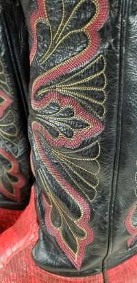 tony lama vintage red lizard cowboy western boots men