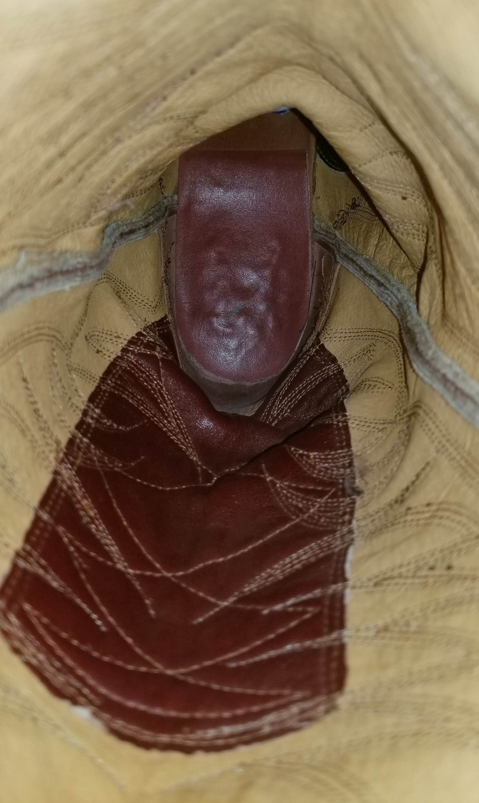 Custom Vintage 70s Mahogany & Butter Yellow Eelskin Cowboy Boots Women