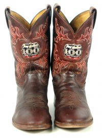 Tony Lama Centennial Anniversary Cowboy Western Boots Brown Leather Men