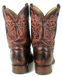 Tony Lama Centennial Anniversary Cowboy Western Boots Brown Leather Men