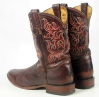 Tony Lama Centennial Anniversary Cowboy Western Boots Brown Leather Men