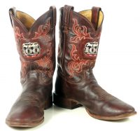 Tony Lama Centennial Anniversary Cowboy Western Boots Brown Leather Men