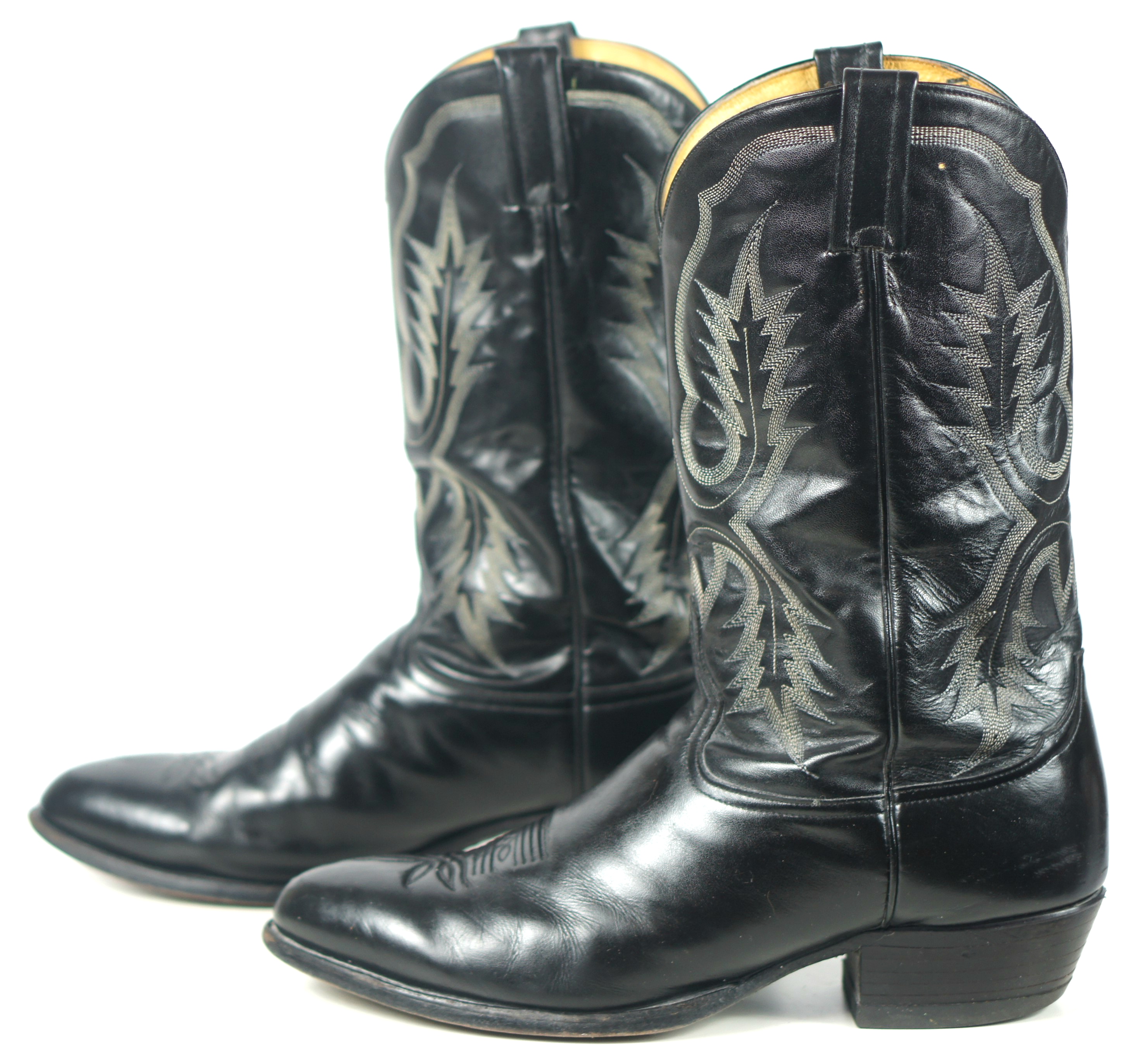 vintage cowboy boots black