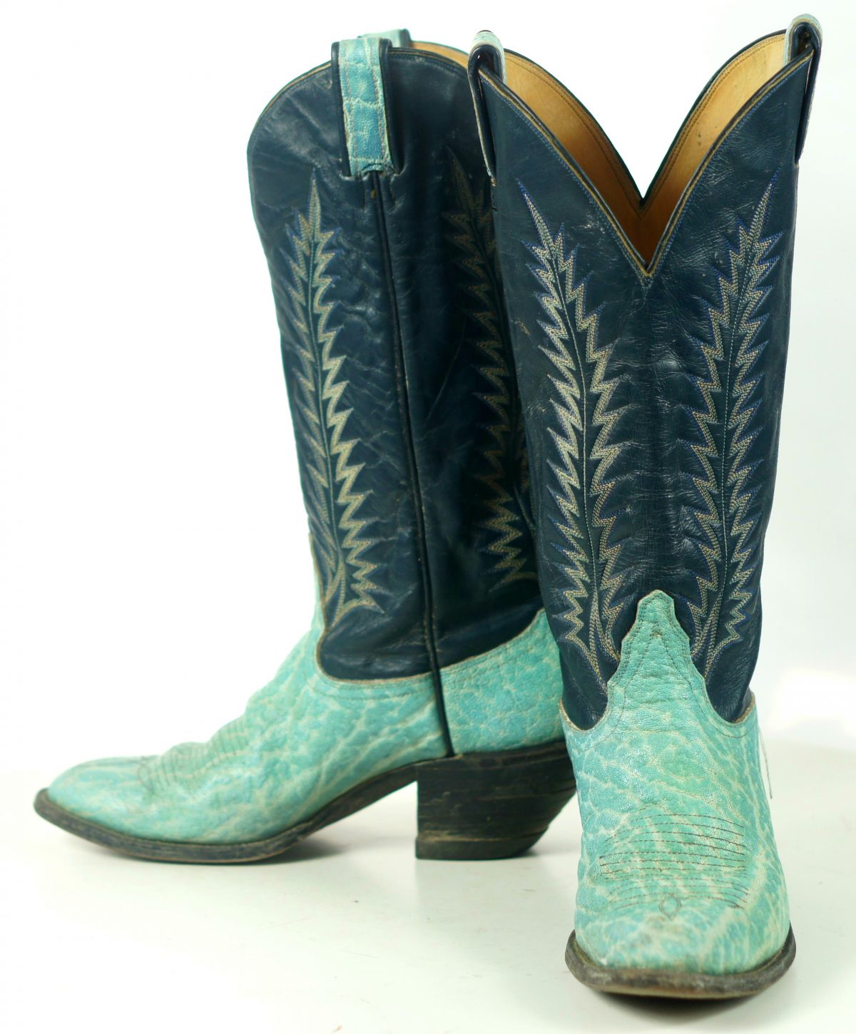 navy blue cowboy boots womens