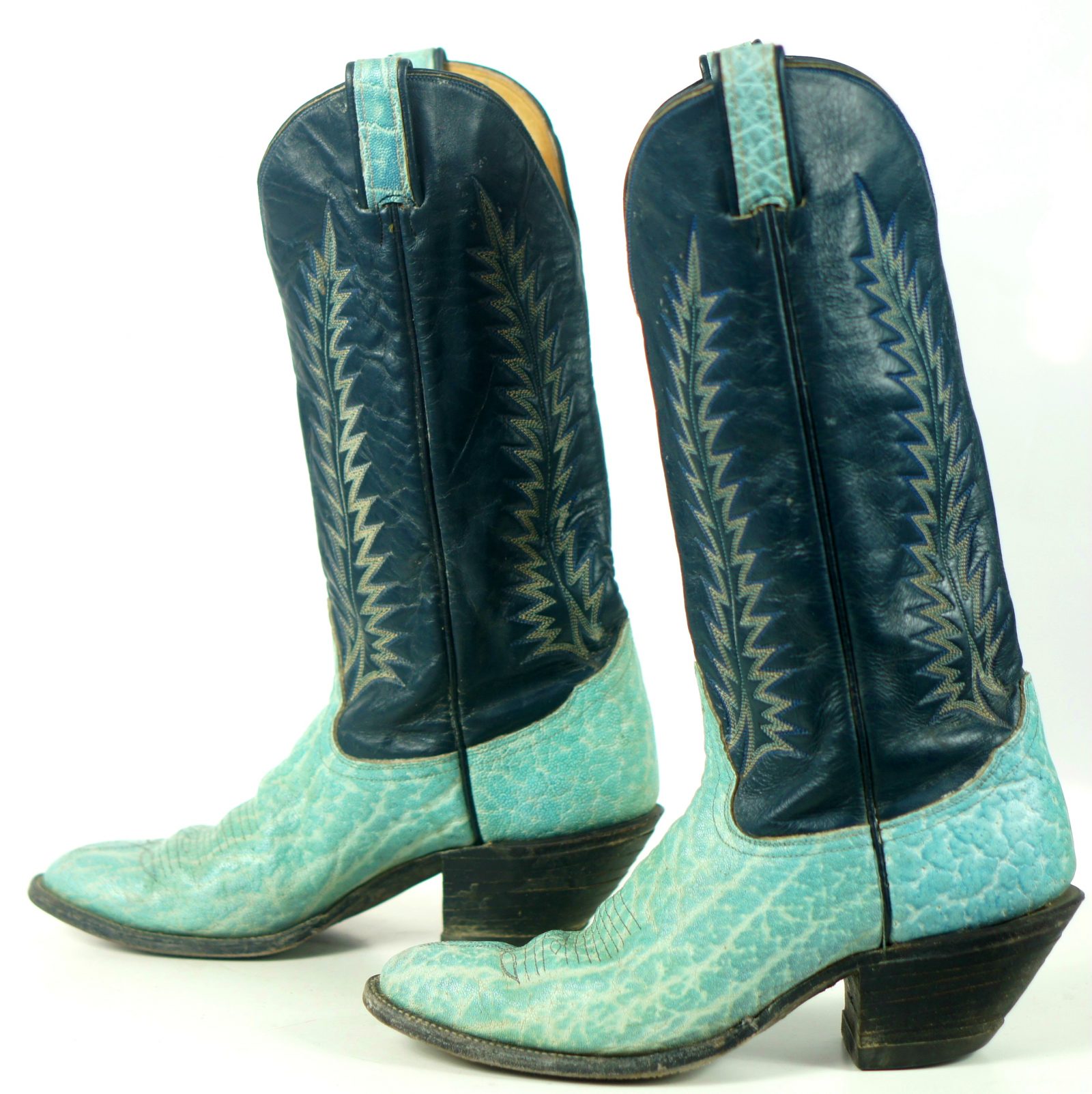 ladies navy blue cowboy boots