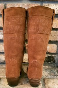 jr custom suede cowboy riding boots vintage womens (4)