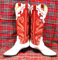 larry mahan vintage womens cowbot western boots (9)