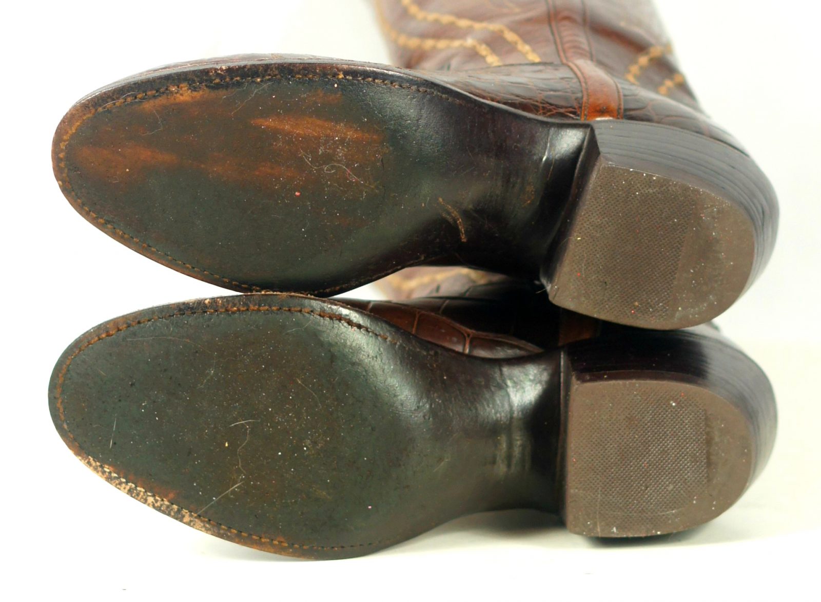 lucchese alligator san antonio vintage cowboy western boots womens (9)