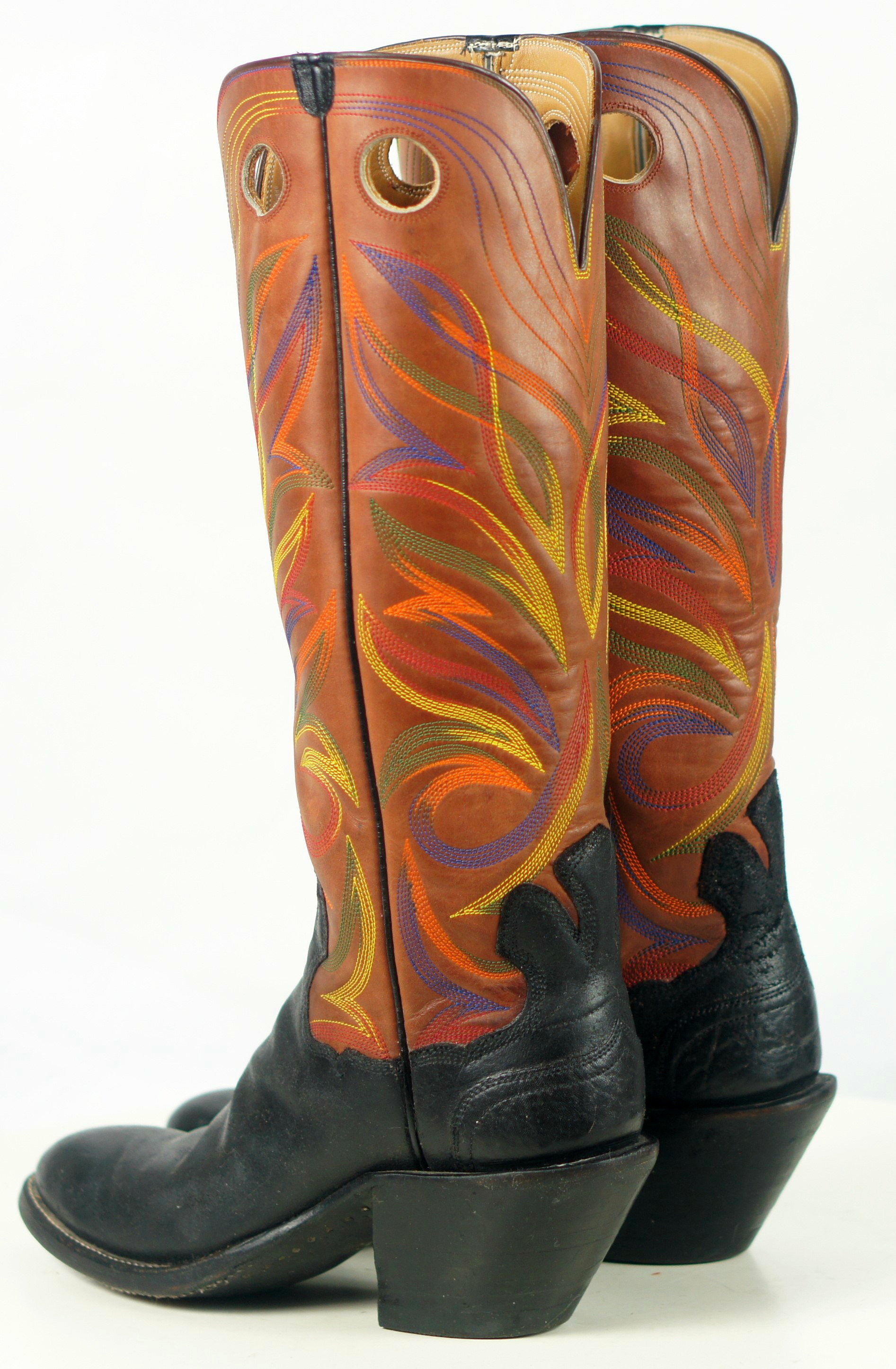 leather buckaroo shoes