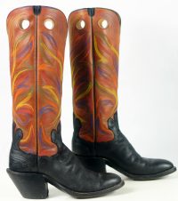 paul bond knee high tall buckaroo cowboy boots womens (8)