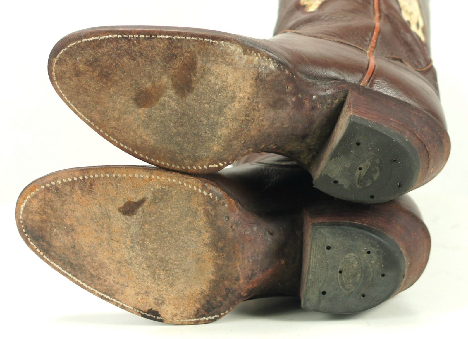 sanders womens vintage cowboy boots inlay snakeskin (14)