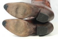 to stanley custom vintage nee high brown cowboy boots womens (11)