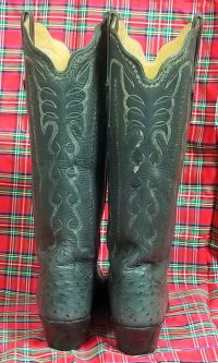 to stanley womens custom tall gray full quill ostrich cowboy western boots (1)