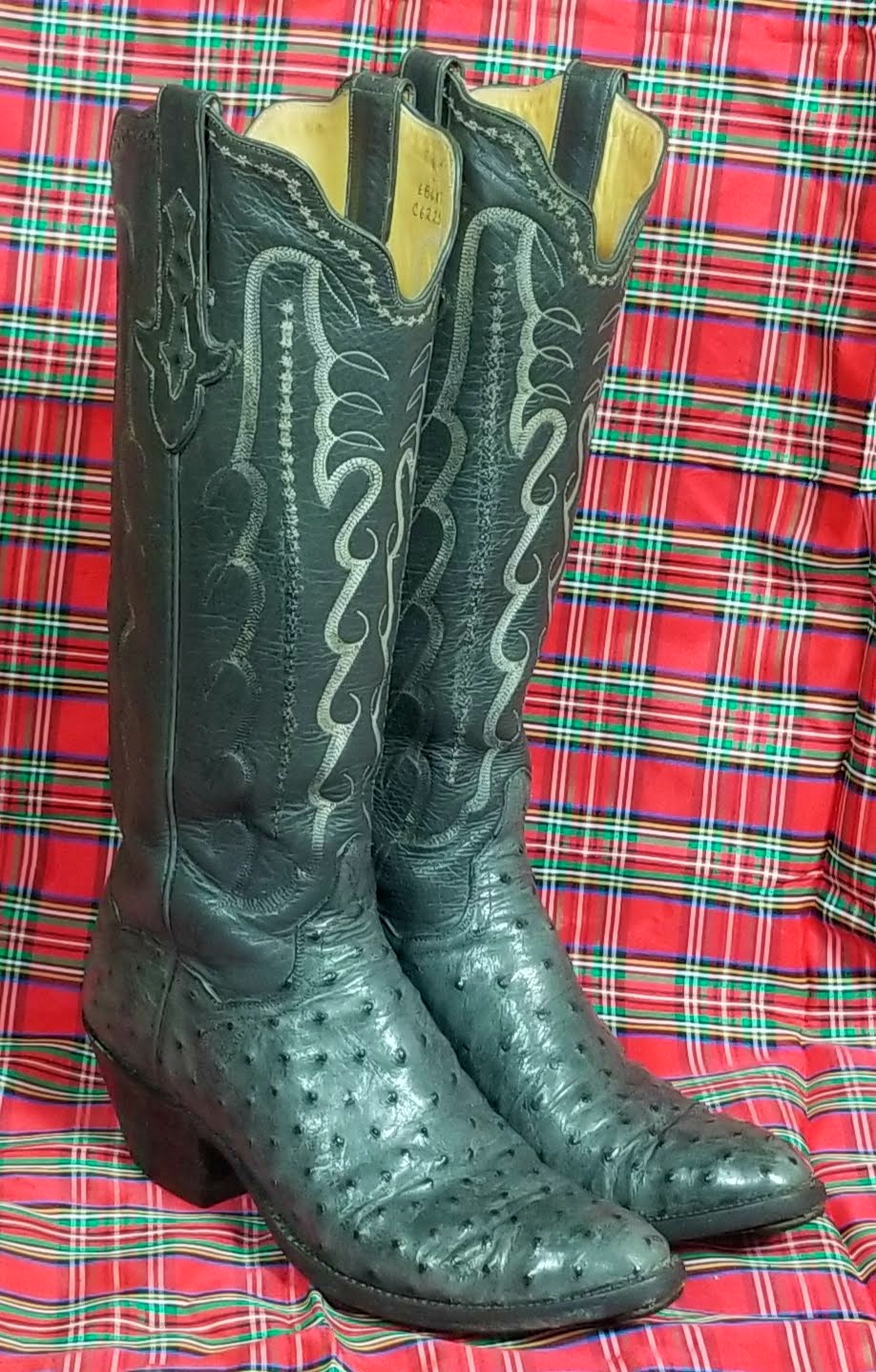 to stanley womens custom tall gray full quill ostrich cowboy western boots (12)