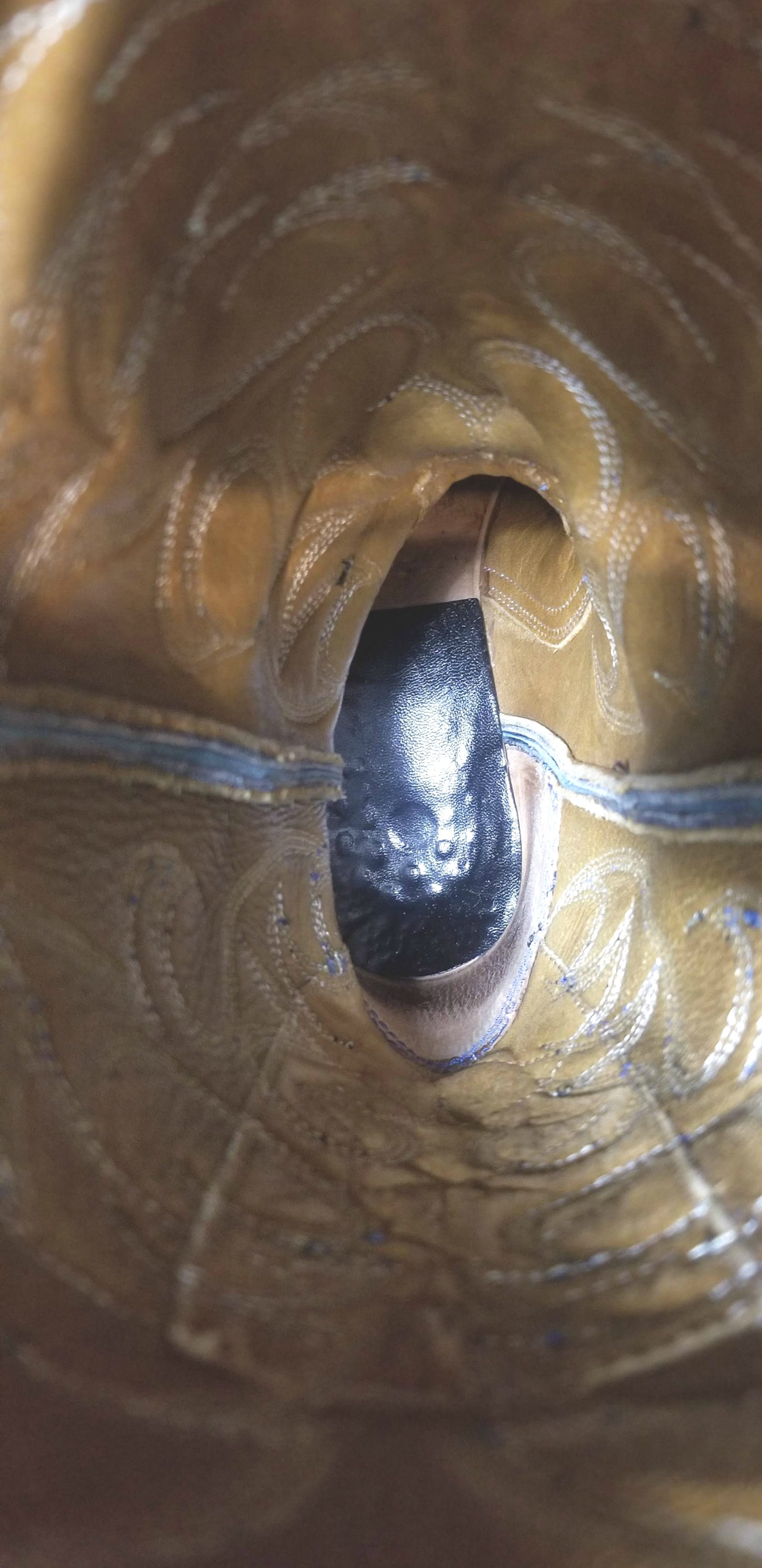 vintage custom black eel skin cowboy western boots womens (11)