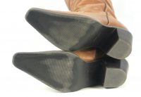 Maripe Poncho Brown Leather Slouch Cowboy Boho Snip Toe Boots Women
