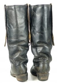 Tony Lama 17 Tall Stovepipie Cowboy Boots Mules Ear Silver Stars Men