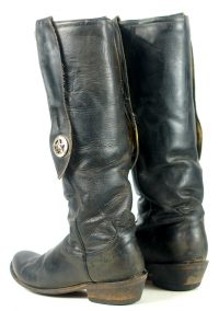 Tony Lama 17 Tall Stovepipie Cowboy Boots Mules Ear Silver Stars Men