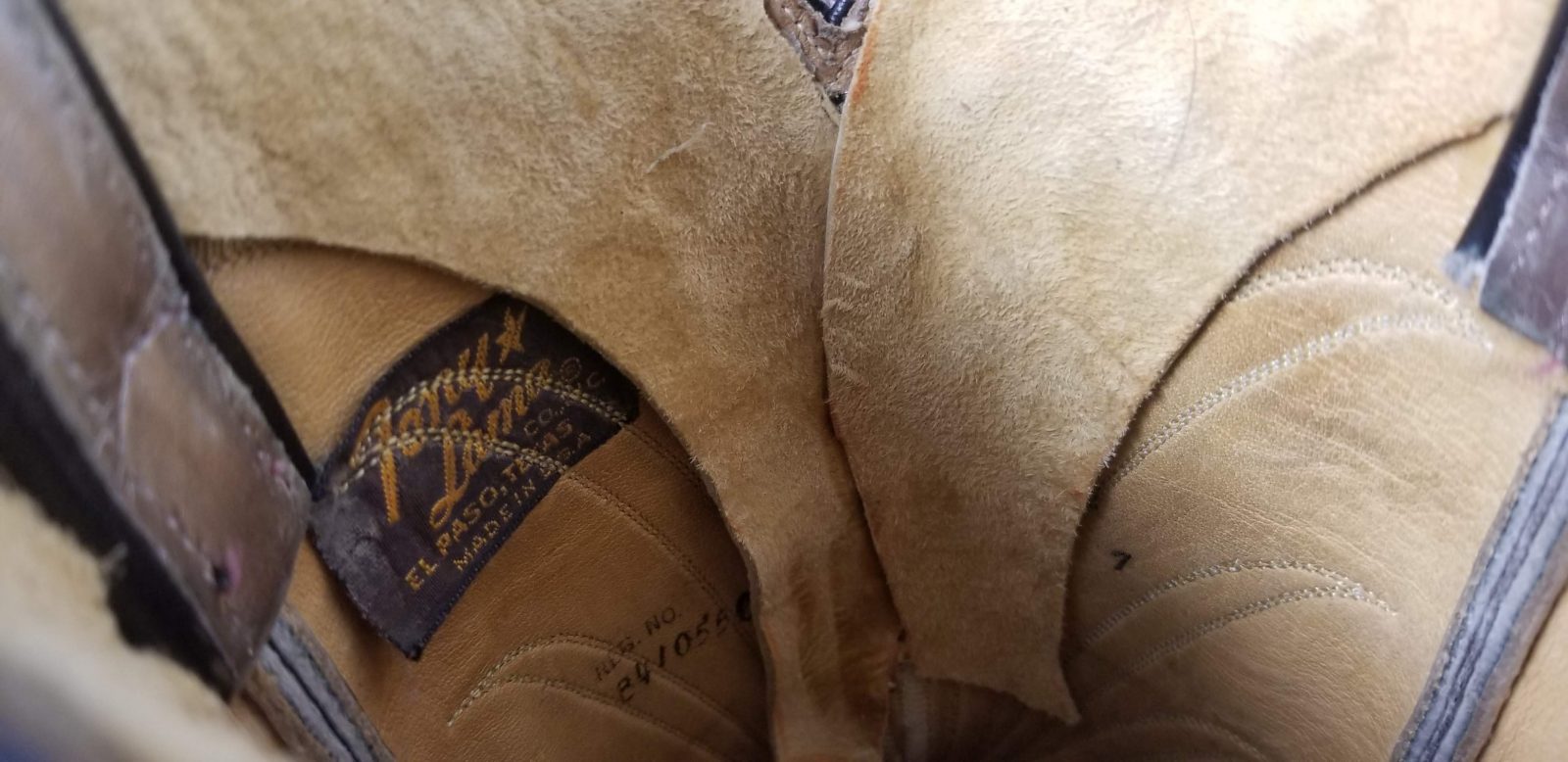 Tony Lama Black Gray Cowboy Boots Studded Collar Vintage Black Label Women