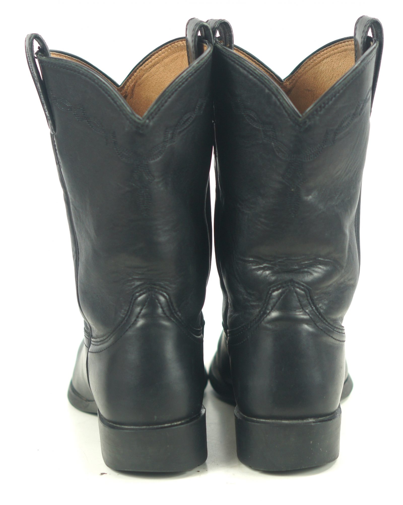 Ariat Heritage Roper 35501 Black Leather Western Cowboy Boots ATS Men