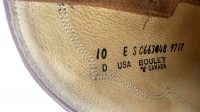 Boulet Tan Brown Suede Short Cowboy WEestern Roper Boots Canada Men