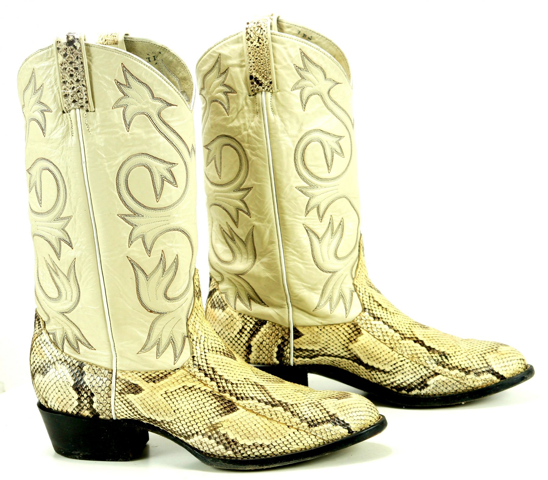 snakeskin cowboy boots for men
