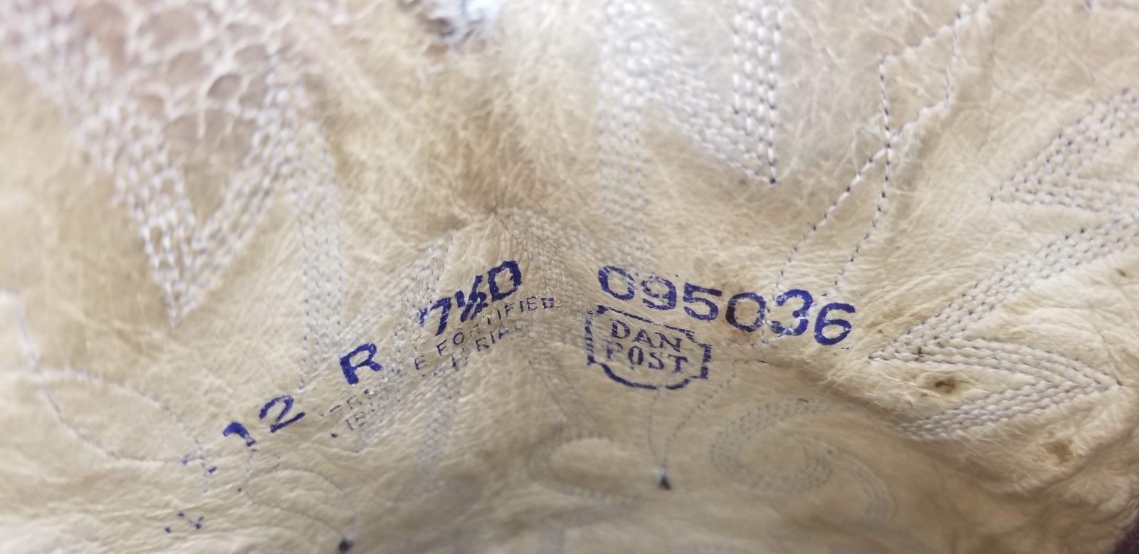 Dan Post Vintage Burgundy Leather Cowboy Western Boots Men