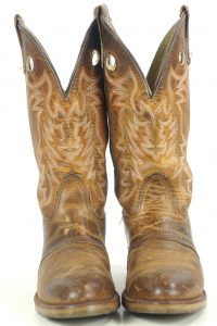 Double-H Ice Ultragel Brown Buckaroo Cowboy Western Boots US Made Women