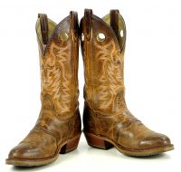 Double-H Ice Ultragel Brown Buckaroo Cowboy Western Boots US Made Women