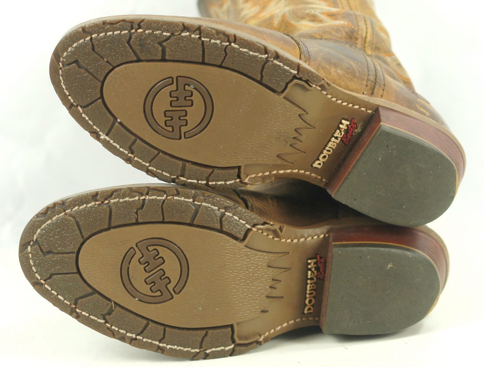 Double-H Ice Ultragel Brown Buckaroo Cowboy Western Boots US Made Women