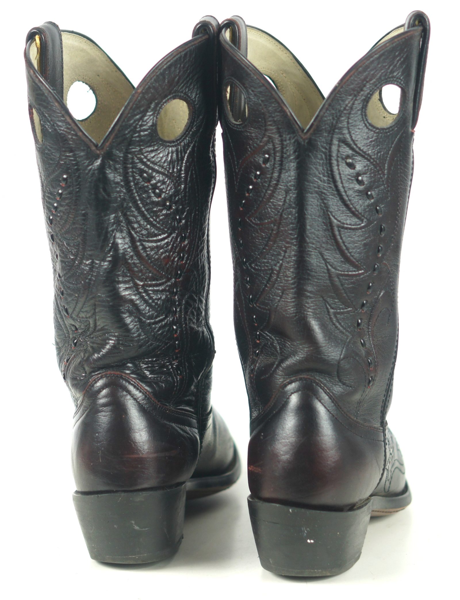 Durango Black Cherry Buckaroo Cowboy Boots RD5335 Saddle Stitching Women