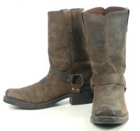 Durango DB5124 DIstressed Brown Suede Western Harness Biker Boots Men