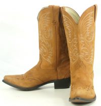 Durango RD5302 Brown Velvety Suede Wingtip Cowboy Western Boots Women