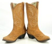 Durango RD5302 Brown Velvety Suede Wingtip Cowboy Western Boots Women